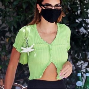 Princess Polly Zahira Green Top